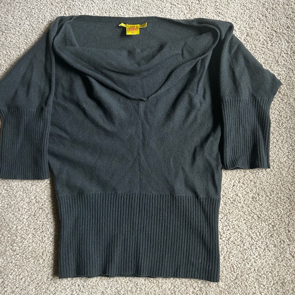 Catherine Malandrino 3/4 Sweater, size S, dark gray